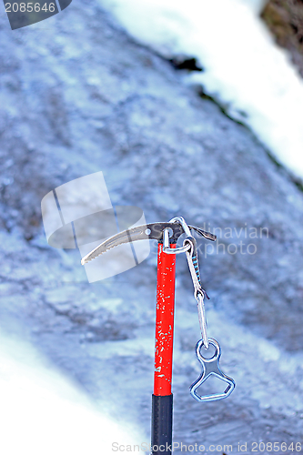 Image of ice climbing equipment