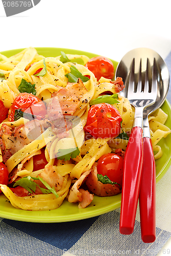 Image of Delicious Italian pasta.