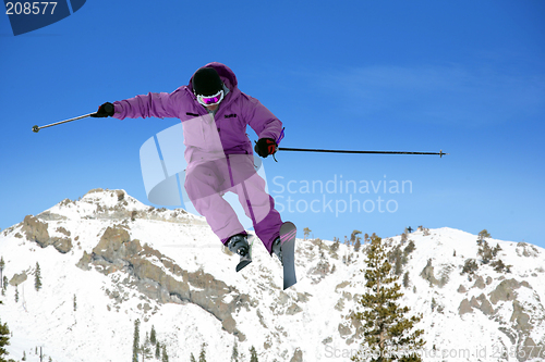 Image of Skier jumping