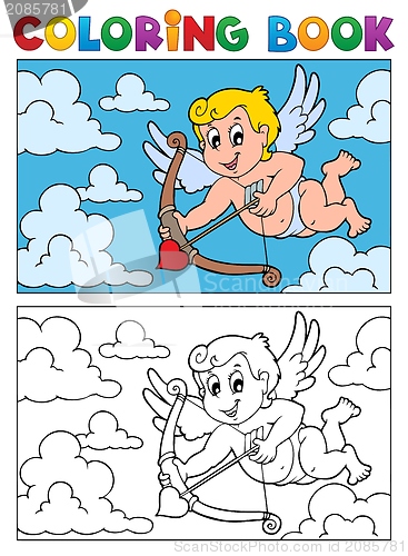 Image of Coloring book with Cupid 2