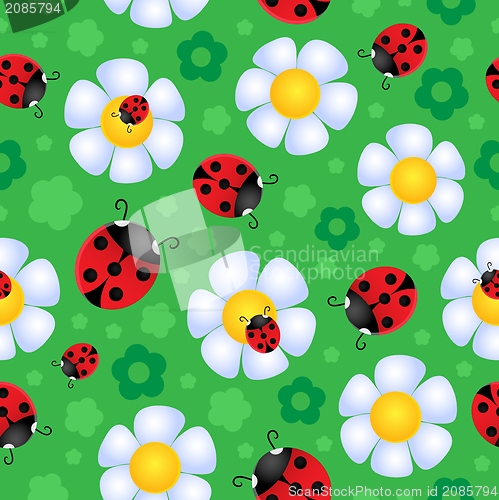 Image of Seamless background flower theme 2