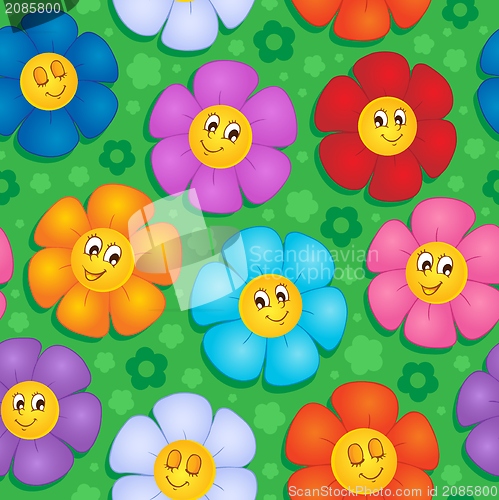 Image of Flowery seamless background 8