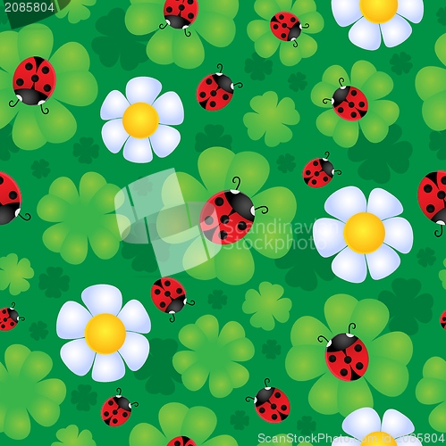 Image of Seamless background flower theme 1