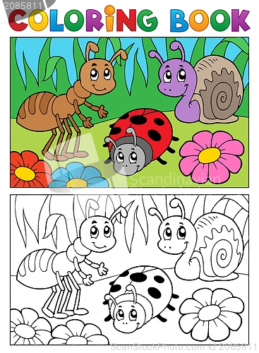 Image of Coloring book bugs theme image 5