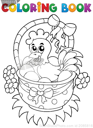 Image of Coloring book with Easter theme 8