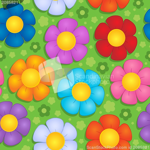 Image of Flowery seamless background 9