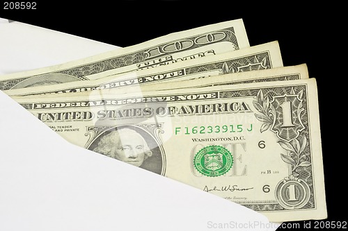 Image of Closeup of US currency

