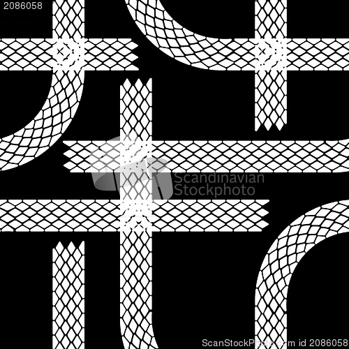 Image of Seamless wallpaper winter tire tracks pattern illustration vecto