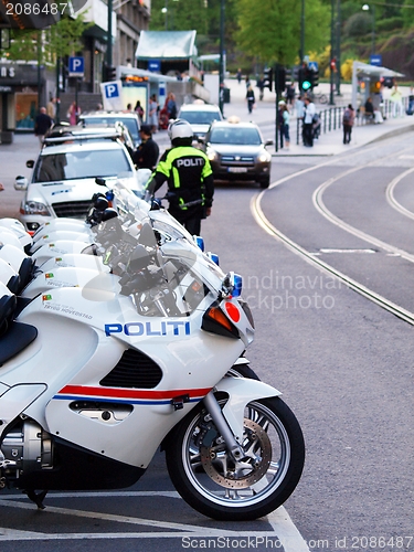 Image of Norwegian police motorcycle