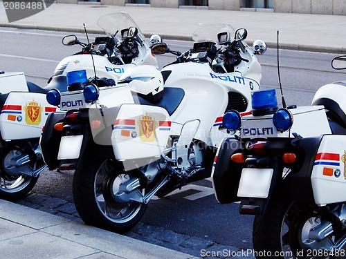 Image of Norwegian police motorcycle