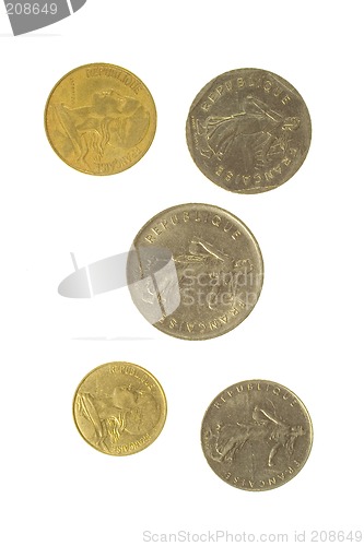 Image of Five French Coins