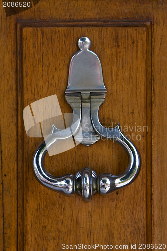 Image of  knocker in door la boca  buenos aires 