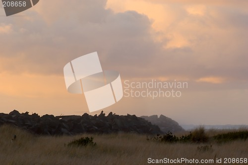 Image of South Jetty, Near Sunset