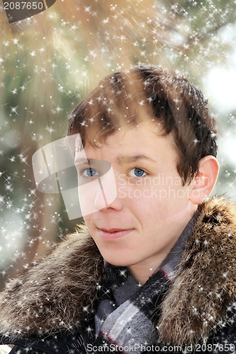 Image of Handsome teen boy