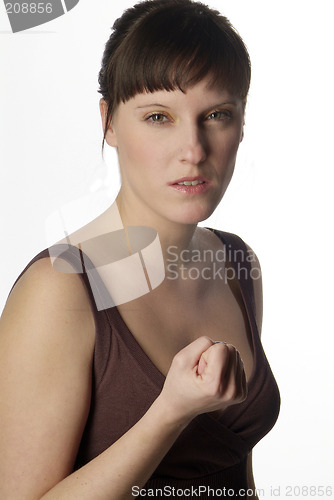 Image of woman gets angry