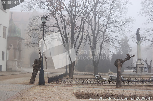 Image of Fog in town