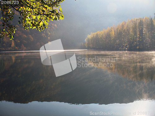 Image of Sunrise by lake