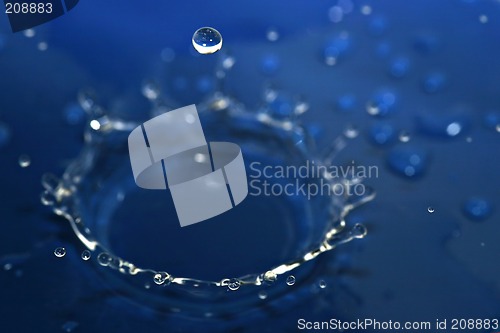 Image of Blue crown and drop