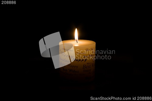 Image of White Christmas Candle