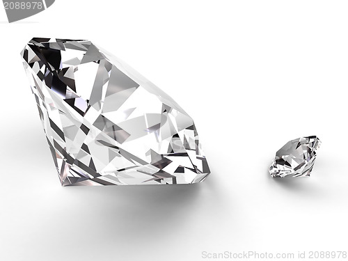 Image of Big and small diamond