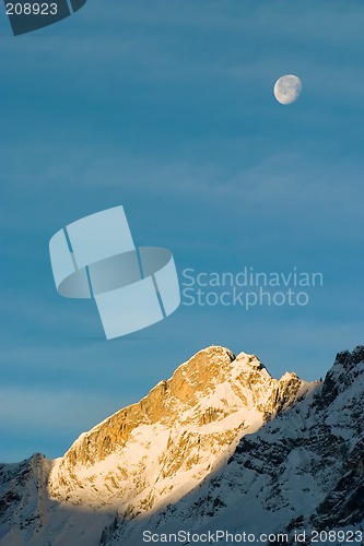 Image of Moon at Sunrise