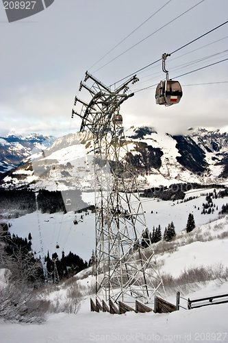 Image of Gondola in Swiss Alps