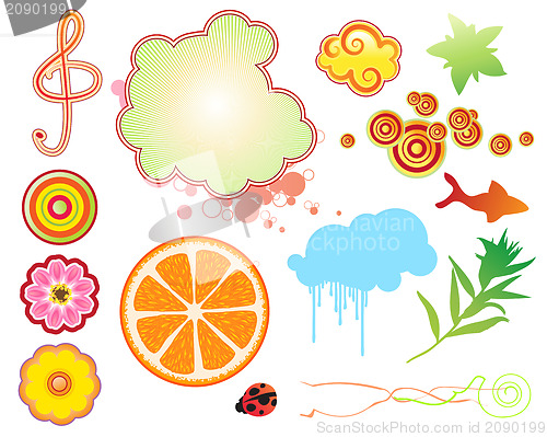 Image of Summer design elements