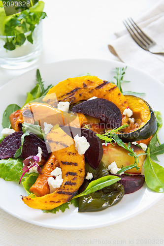 Image of Grilled vegetables with feta cheese salad