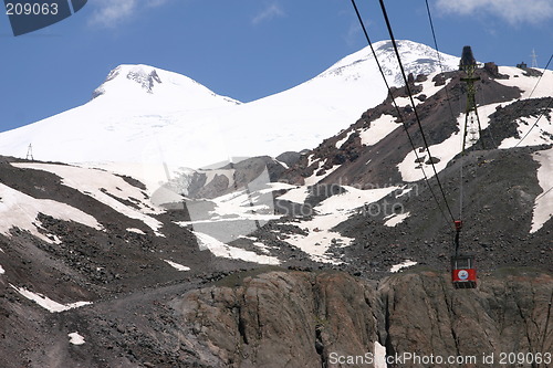 Image of ridge Caucasus Mountains, Ãîðû Êàâêàçà