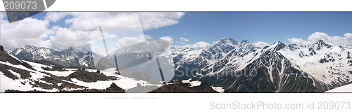 Image of ridge Caucasus Mountains, Ãîðû Êàâêàçà