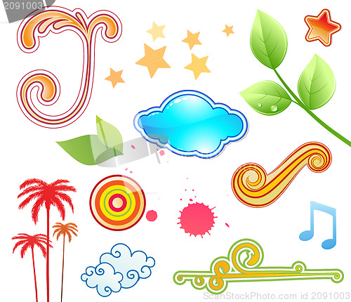 Image of Summer design elements