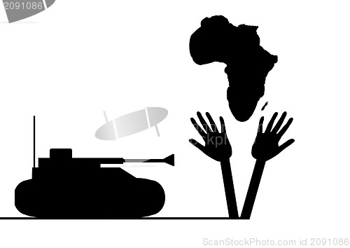 Image of war in Africa