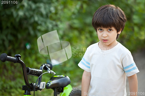 Image of serious boy