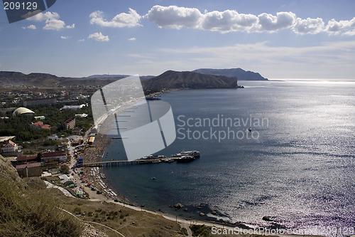 Image of health resort on coast Black Sea