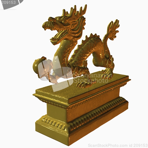 Image of Asian Dragon Statue