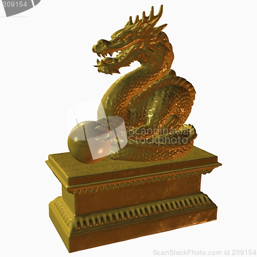 Image of Asian Dragon Statue