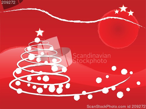 Image of Christmas tree illustration