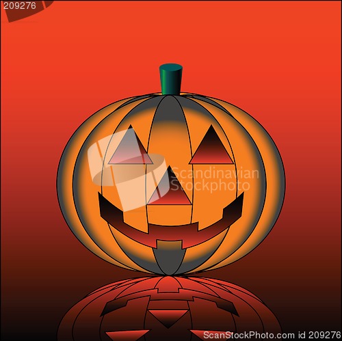 Image of Jack-o-lantern Illustration