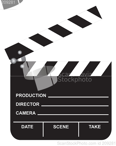 Image of Open Movie Clapboard