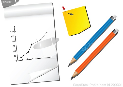 Image of Notes and Pencils