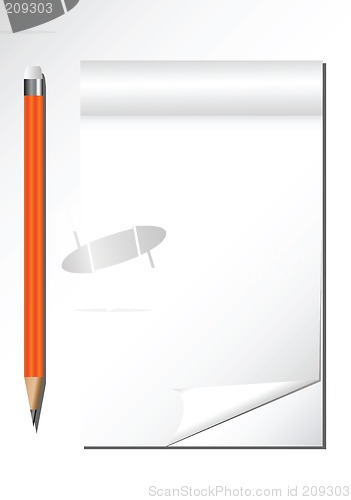 Image of Notebook and Pencil