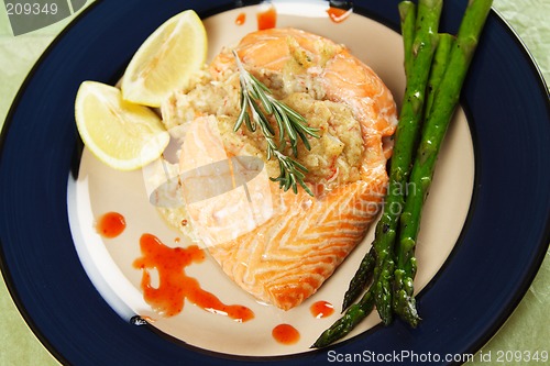 Image of Stuffed salmon