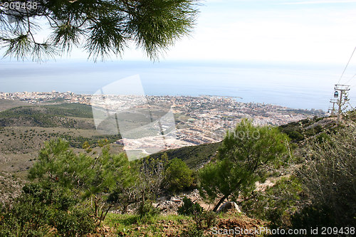 Image of view of the city from the mountains