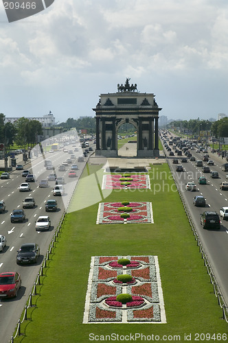 Image of Moscow. Triumphal archway.