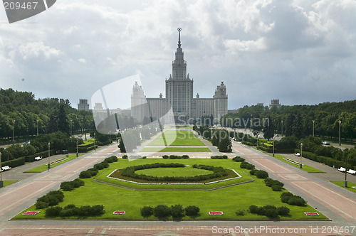 Image of Moscow state university.