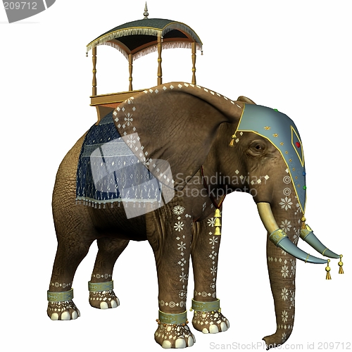 Image of Elephant with Howdah