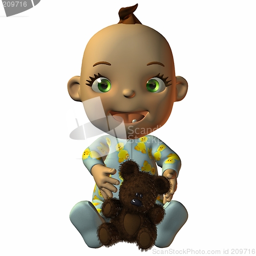 Image of Toon Baby with Teddy