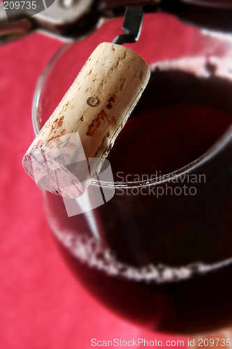 Image of Red Wine and Cork