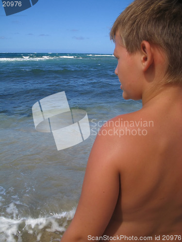 Image of Contemplating the Surf