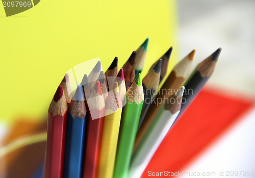 Image of Multicolored pencils